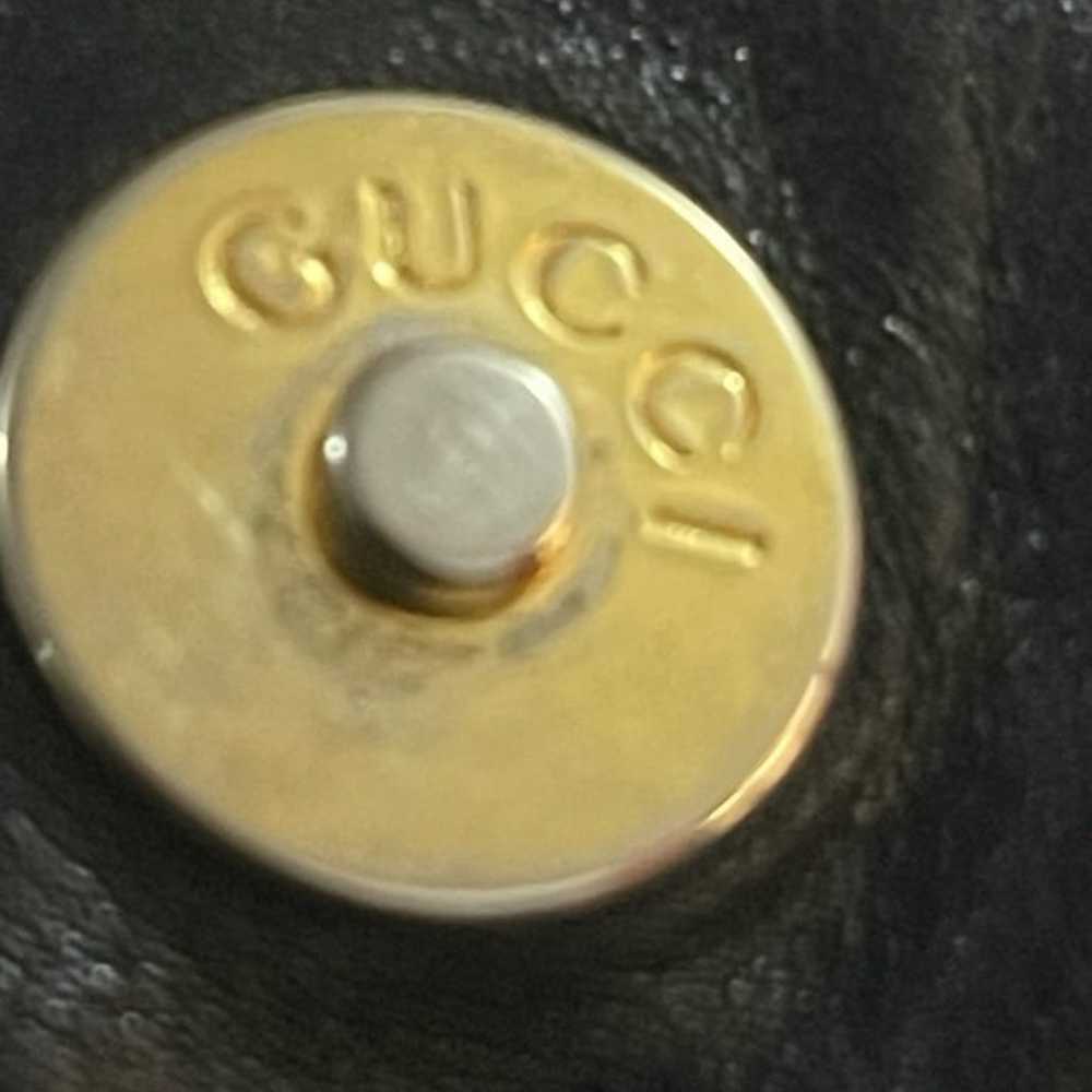 Vintage Gucci Black Leather Diana Bamboo Shoulder… - image 10