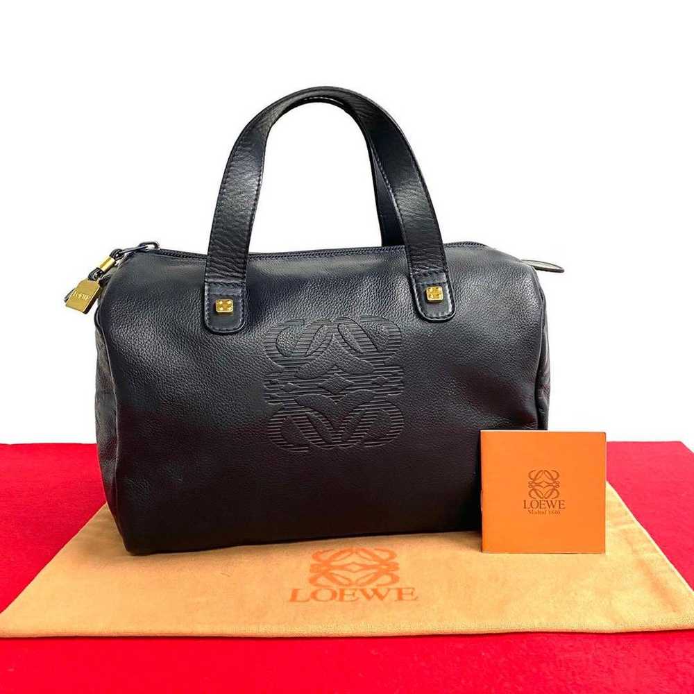 Brand New Loewe Anagram Logo Leather Handbag Bost… - image 1