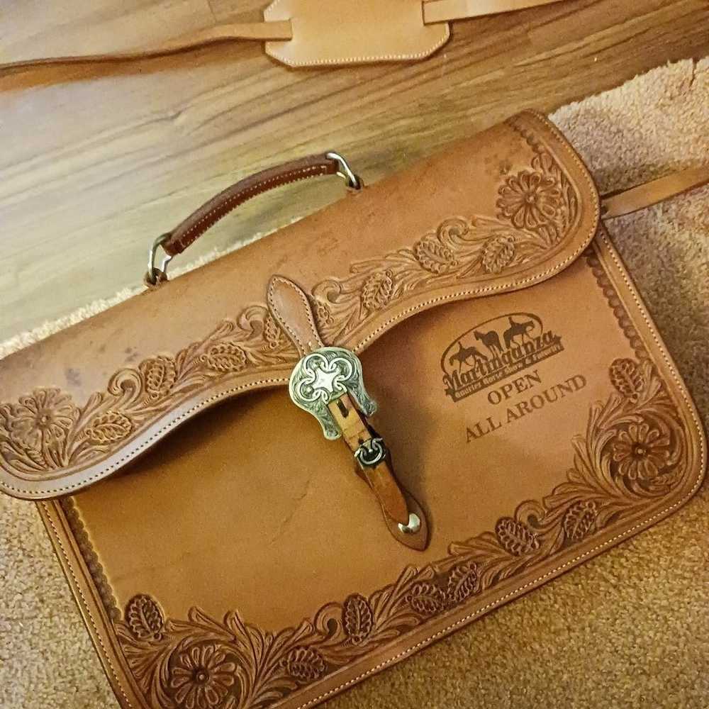 MARTIN SADDLERY!! LEATHER EQUESTRIAN BRIEFCASE by… - image 1