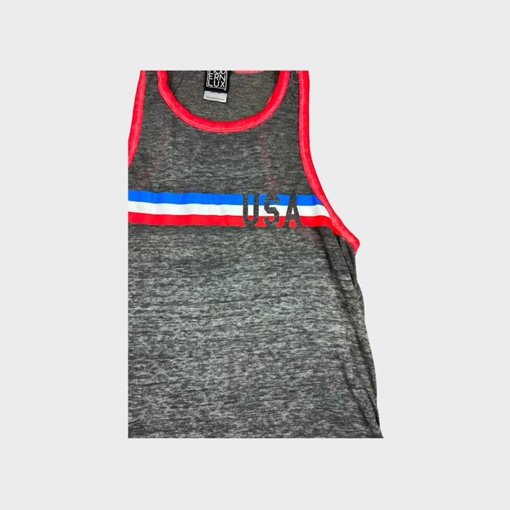 Modern Lux | Women's USA Graphic Tank Top | Large - image 3