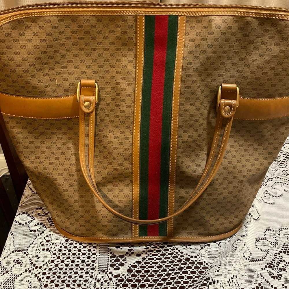 Vintage Gucci Carry on Tote - image 9