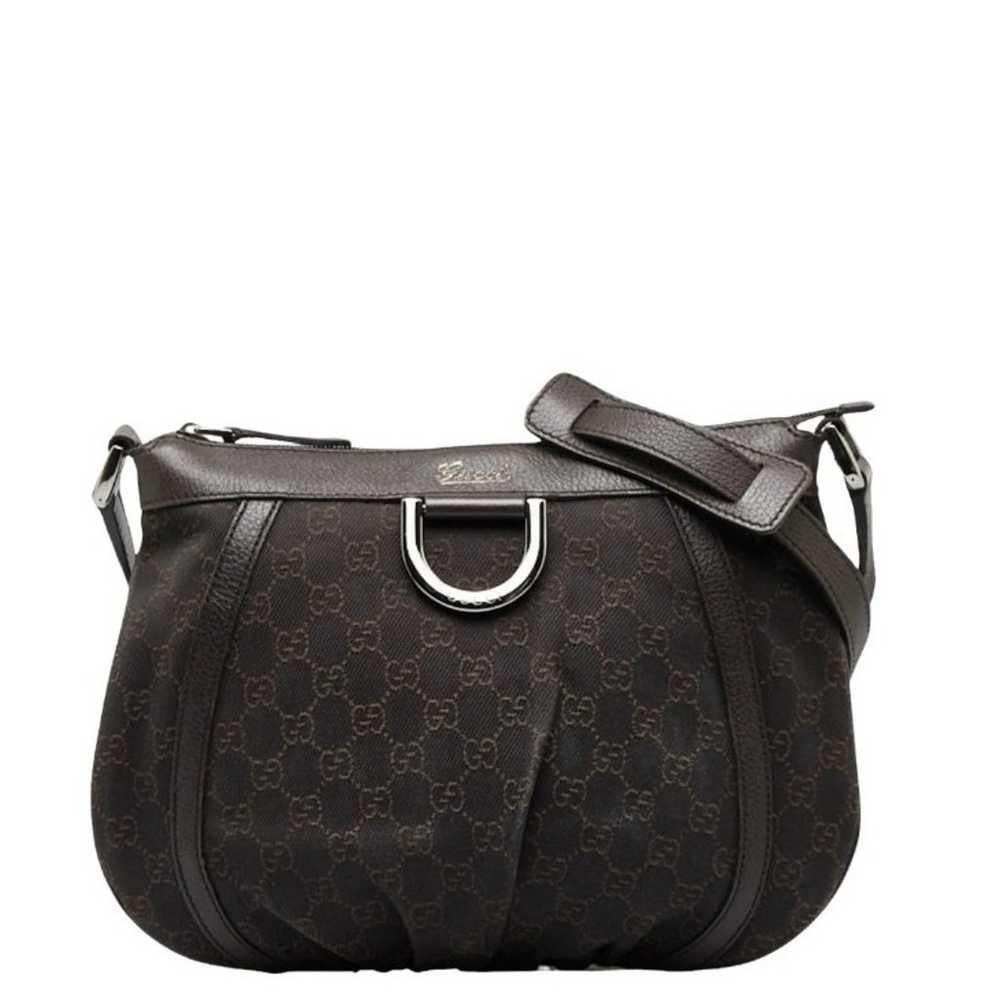 Gucci Brown Abbey D-Ring Hobo GG Canvas Shoulder … - image 1