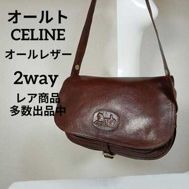 H6 Excellent Condition Old Celine Shoulder Bag Ha… - image 1