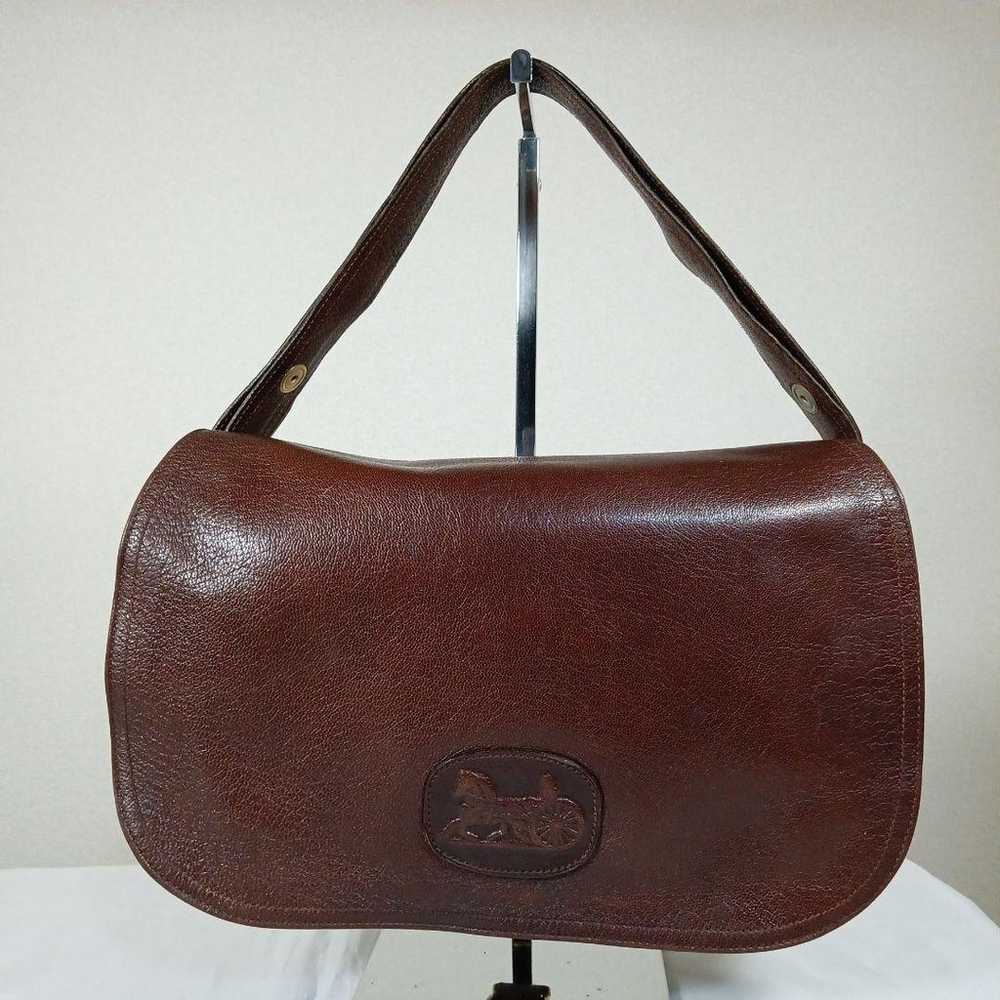 H6 Excellent Condition Old Celine Shoulder Bag Ha… - image 3