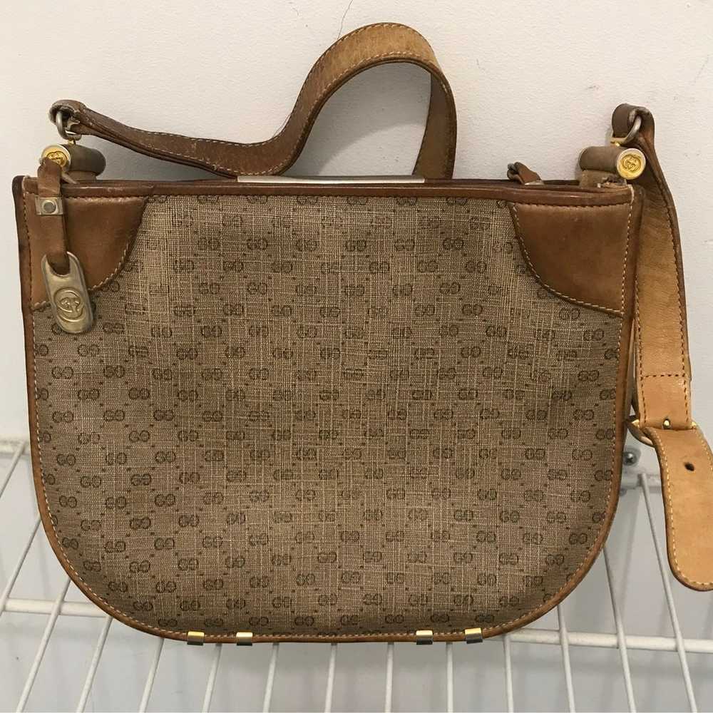 Gucci vintage cross body honey caramel handbag - image 3