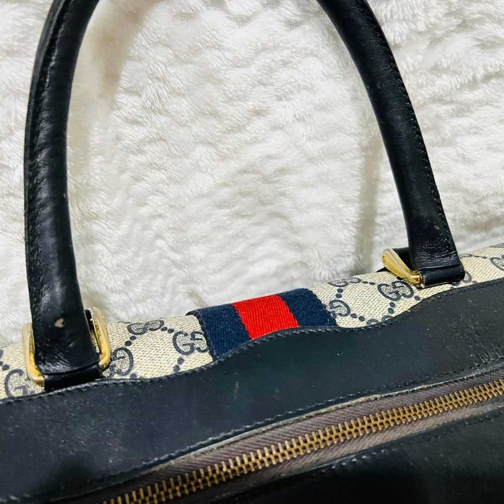 GUCCI Vintage Sherry Line Boston Bag handbag - image 10