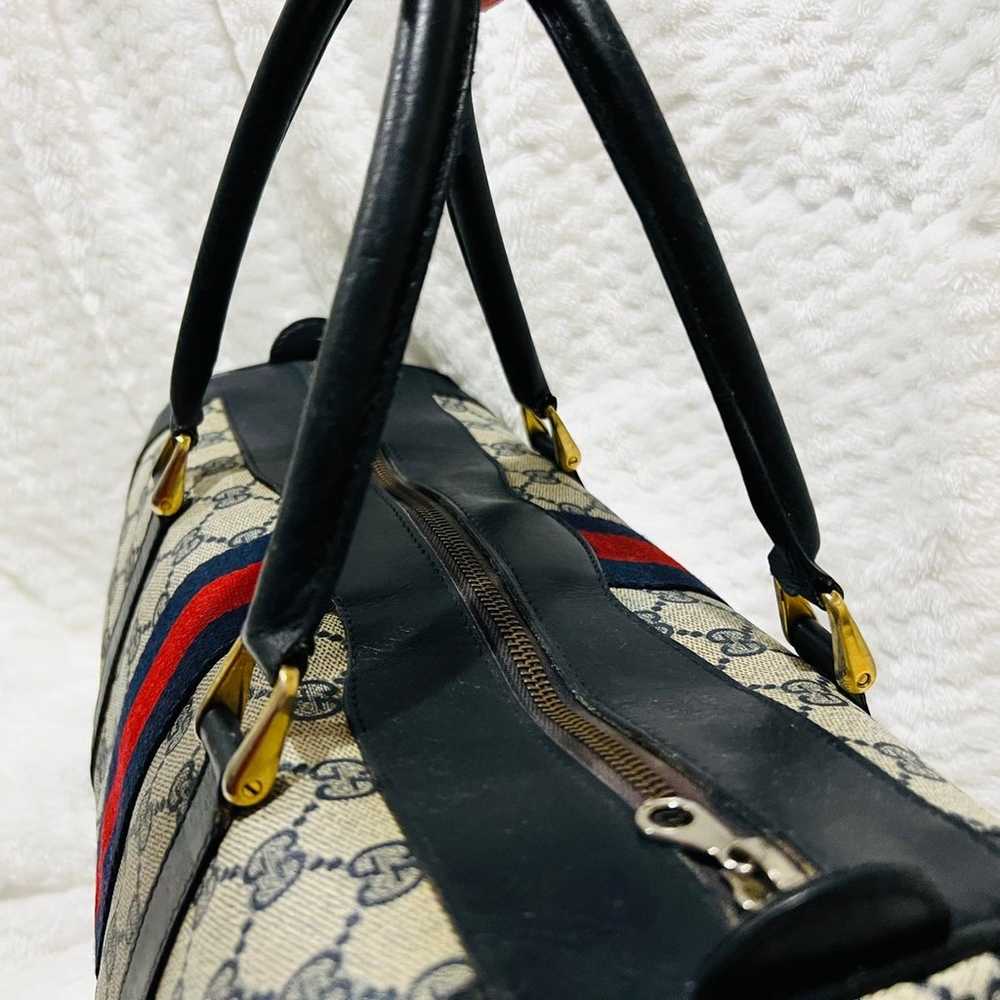 GUCCI Vintage Sherry Line Boston Bag handbag - image 11