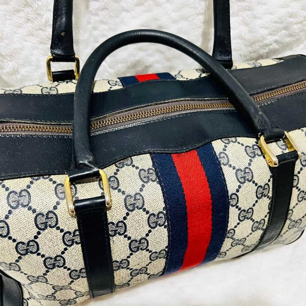 GUCCI Vintage Sherry Line Boston Bag handbag - image 12