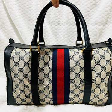 GUCCI Vintage Sherry Line Boston Bag handbag - image 1