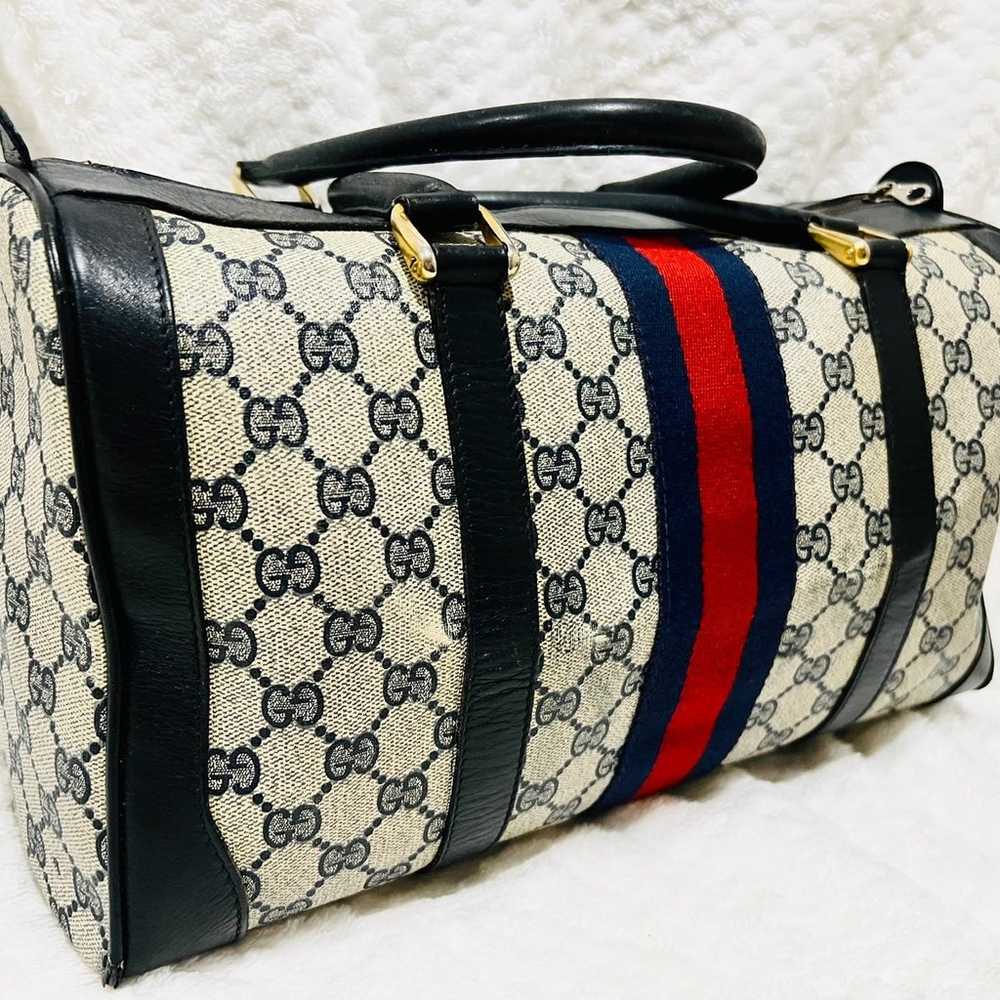 GUCCI Vintage Sherry Line Boston Bag handbag - image 2