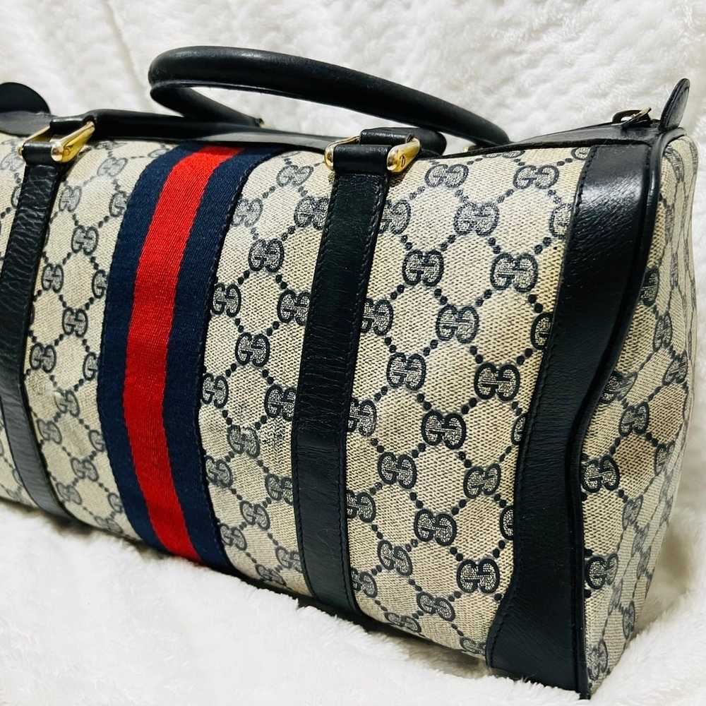 GUCCI Vintage Sherry Line Boston Bag handbag - image 3