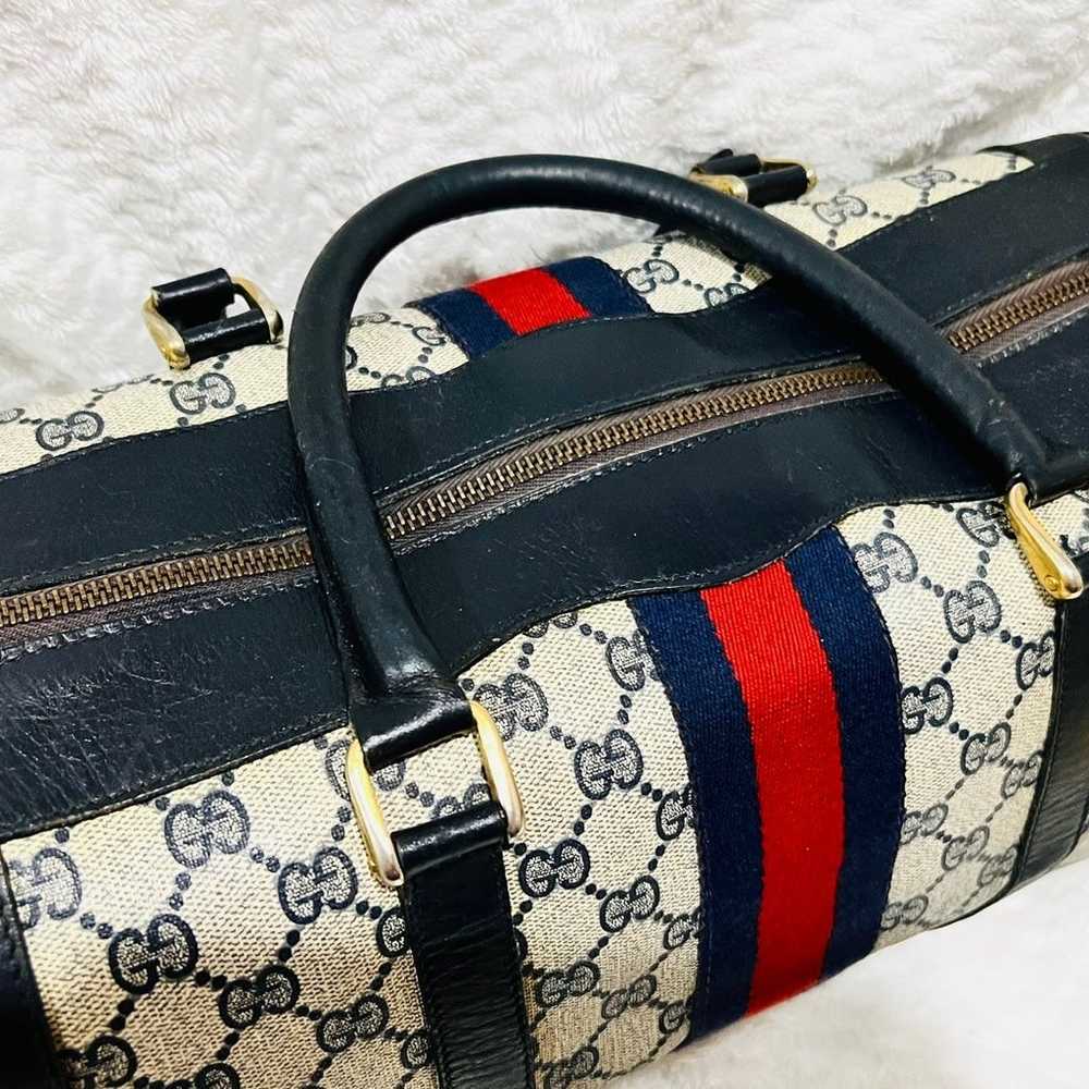 GUCCI Vintage Sherry Line Boston Bag handbag - image 4