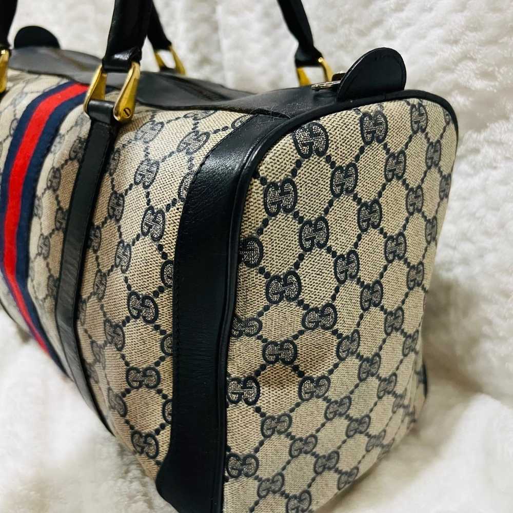 GUCCI Vintage Sherry Line Boston Bag handbag - image 8