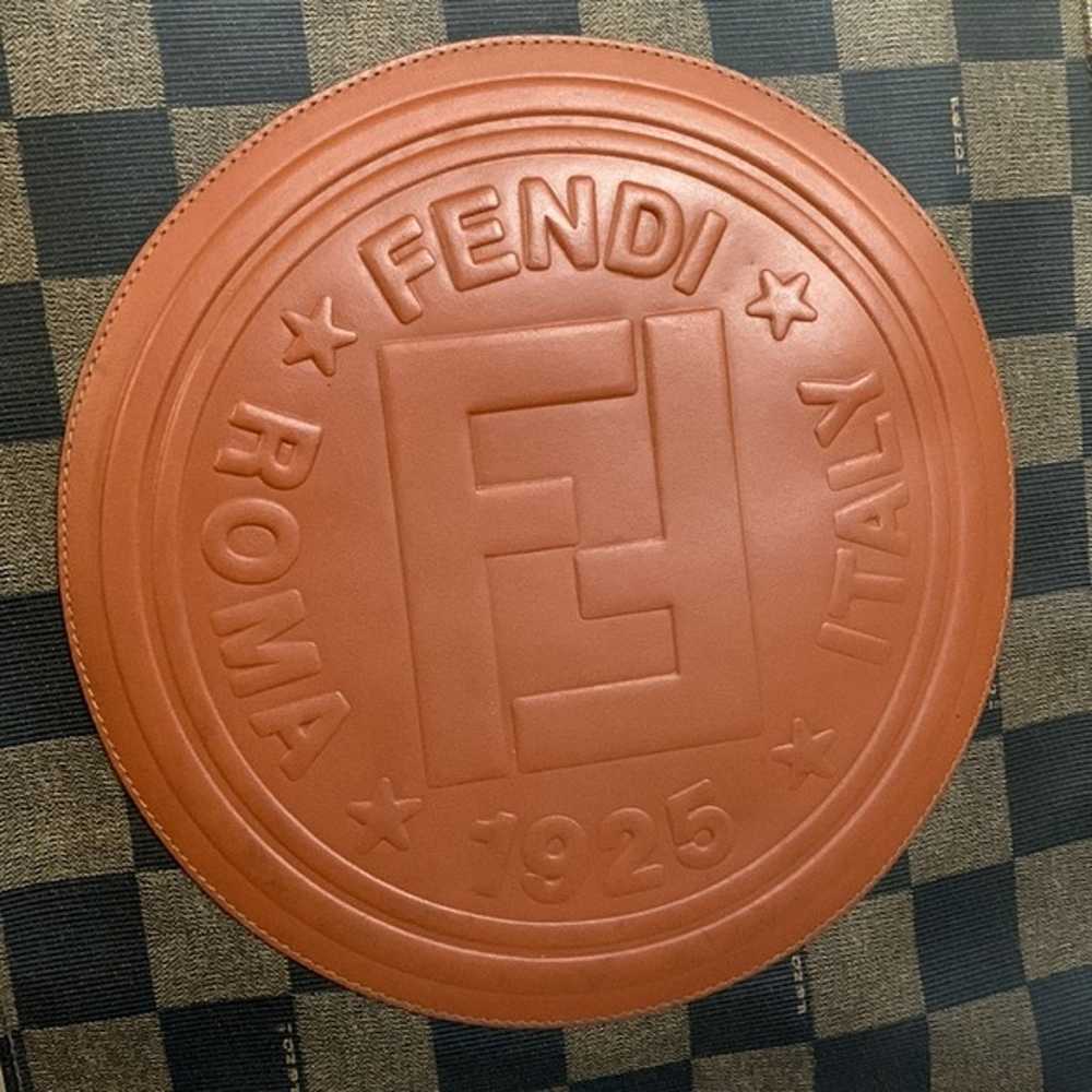 Fendi Vintage Checkered Pequin Shoulder tote - image 6