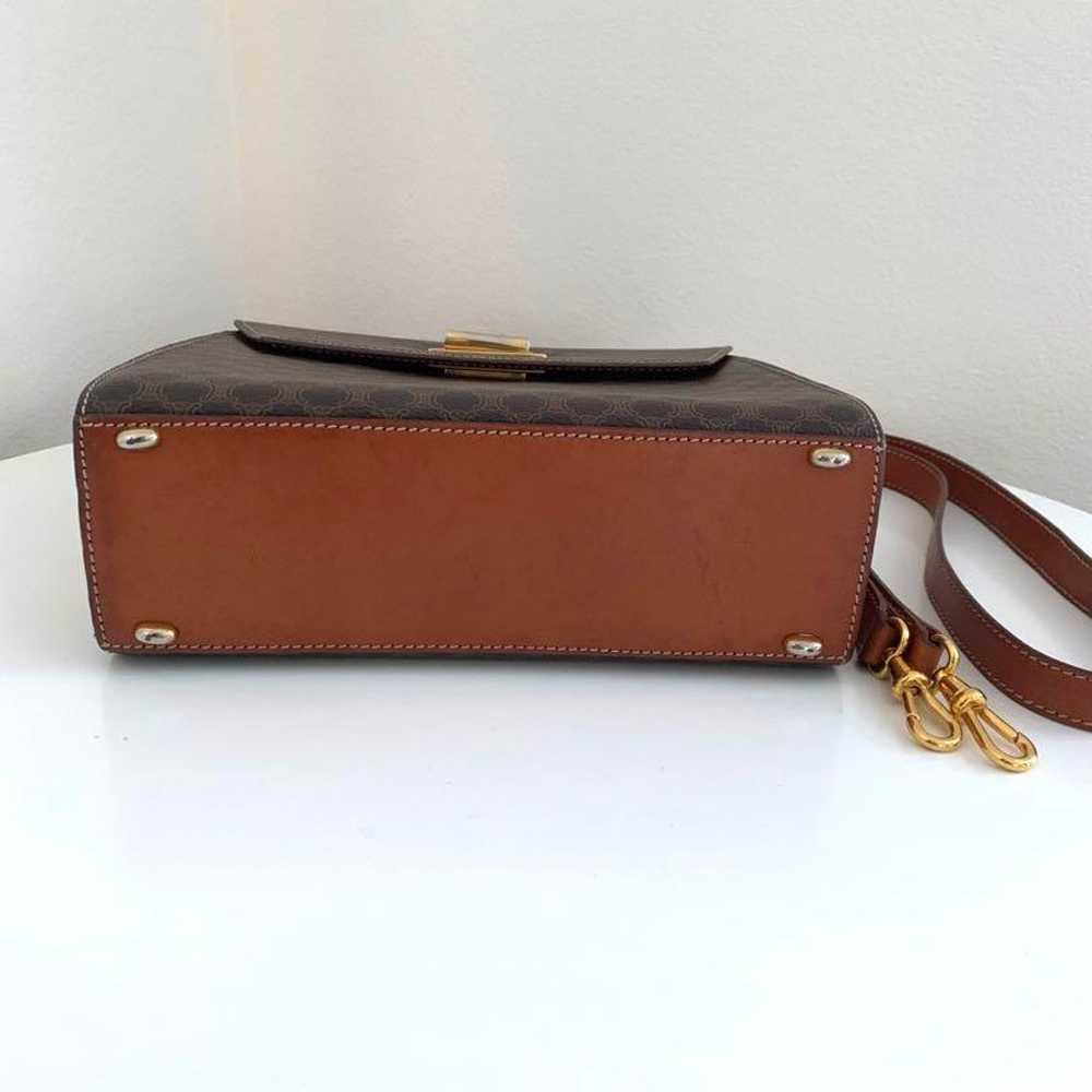 CELINE Macadam Shoulder Bag Handbag Old Celine - image 4