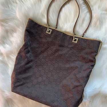 Gucci vintage monigram tote bag