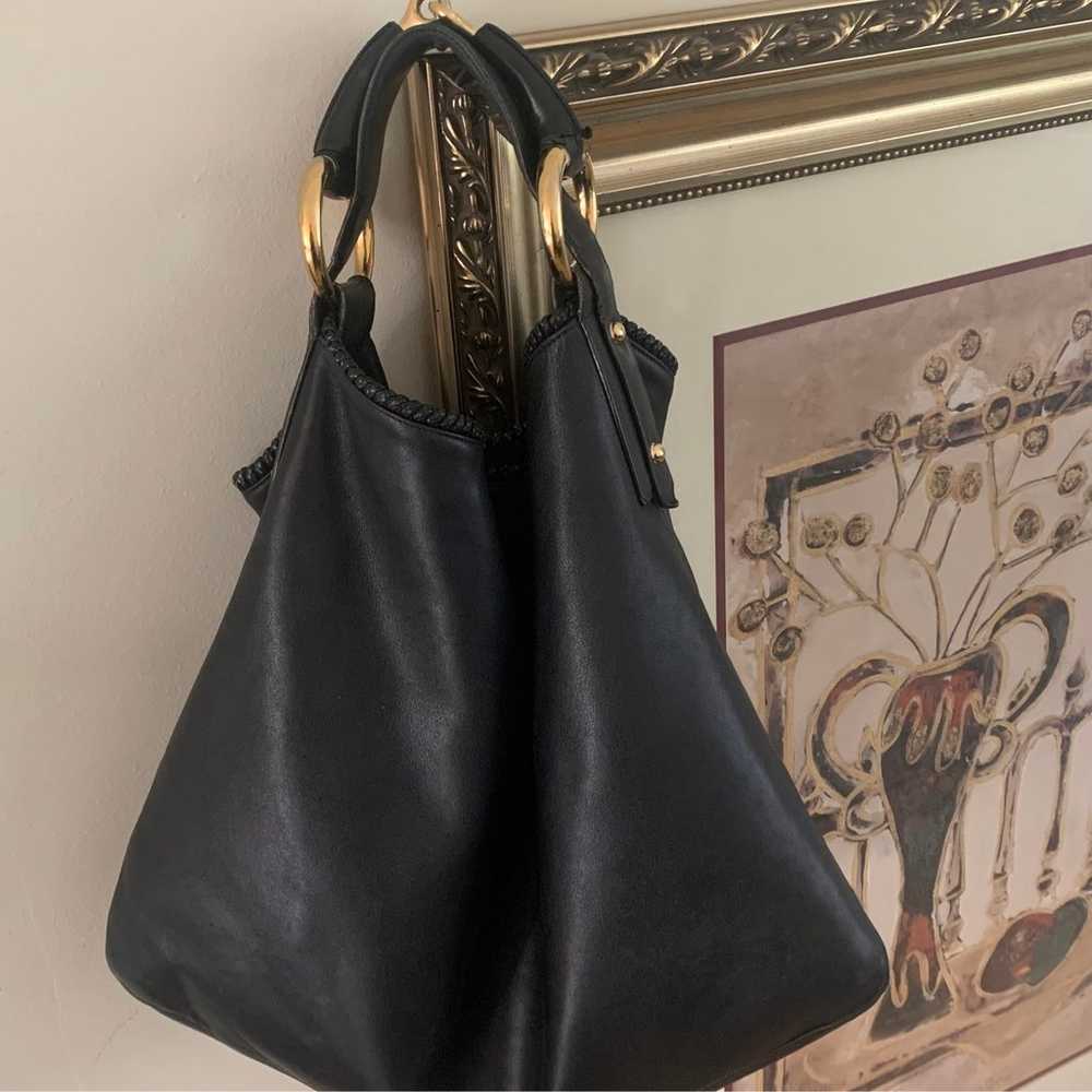 Gucci Black Large Guccissima Horsebit Hobo - image 3