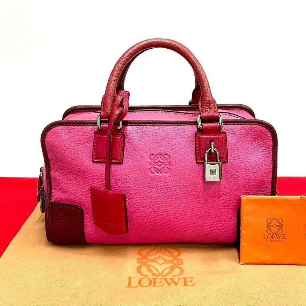 Brand New Loewe Anagram Logo Amazona 28 Leather H… - image 1