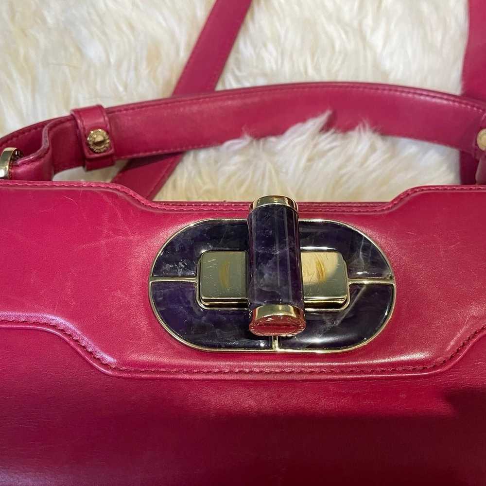 Vintage Bulgari Isabella Rossellini handbag with … - image 11