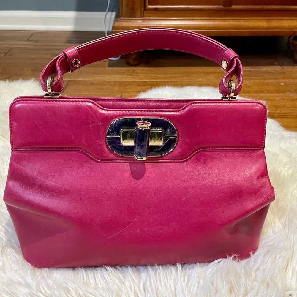 Vintage Bulgari Isabella Rossellini handbag with … - image 2