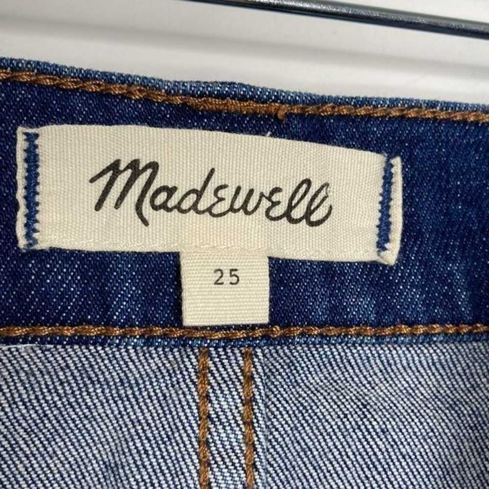 Madewell Womens Size 25 Stretch Denim Straight Mi… - image 3