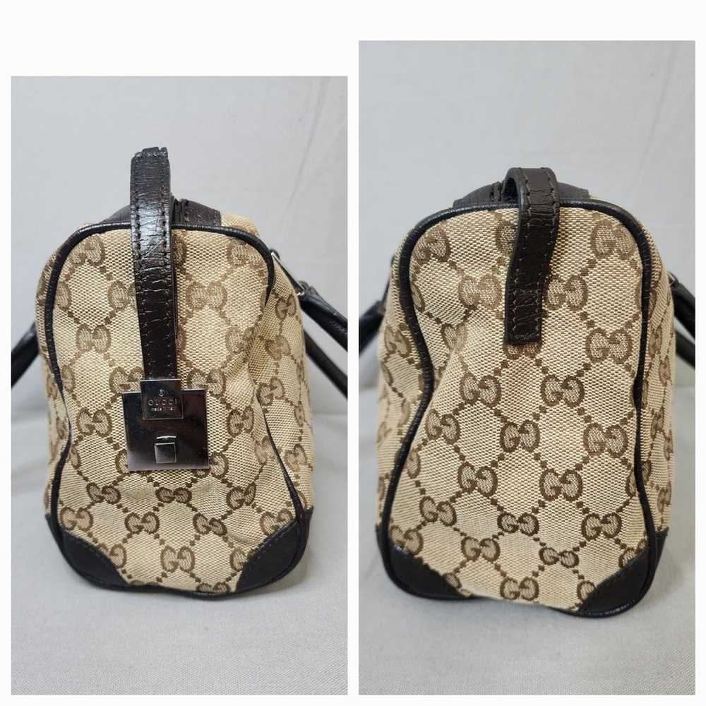 GUCCI GG Canvas Vintage Web Boston Bag - image 9