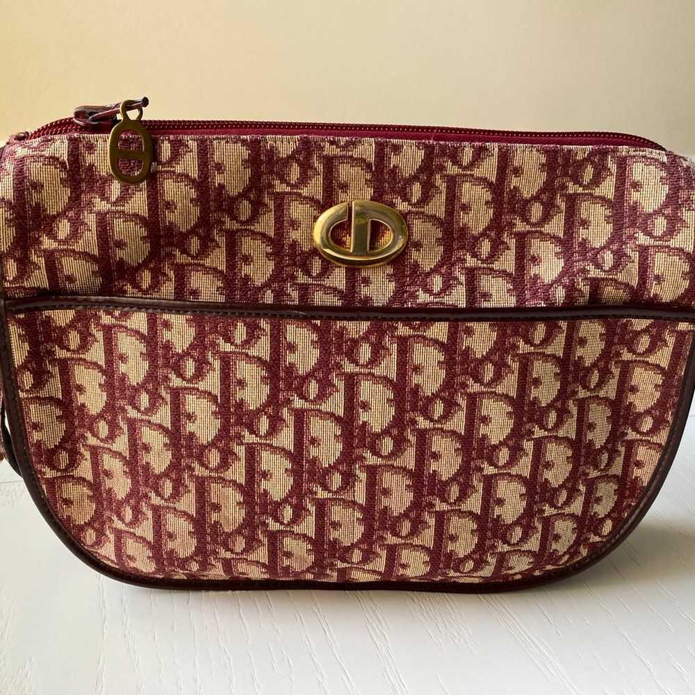 Vintage Christian Dior Diorissimo Burgundy Red Sh… - image 9