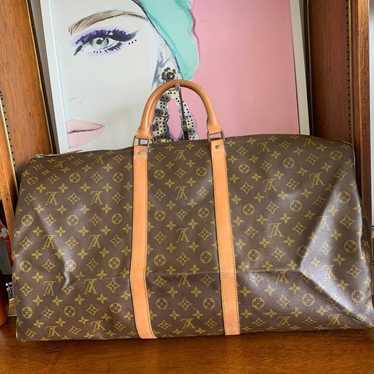 Auth Louis Vuitton Keepall 60 Travel Bag - image 1