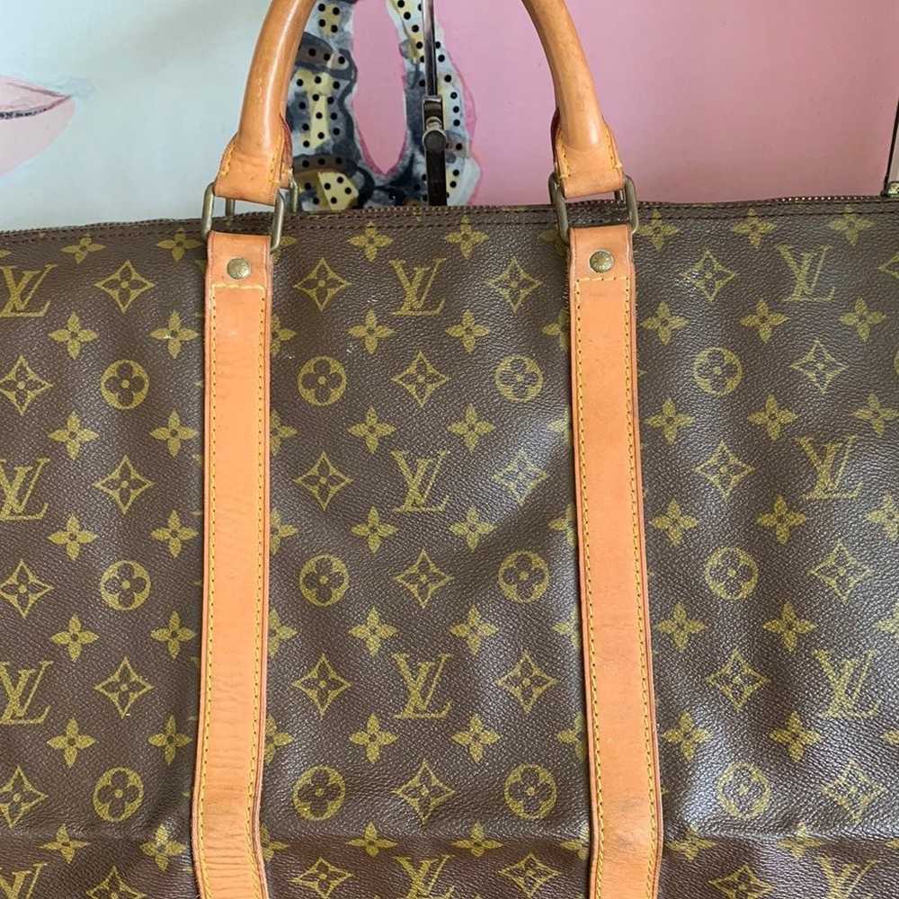 Auth Louis Vuitton Keepall 60 Travel Bag - image 5