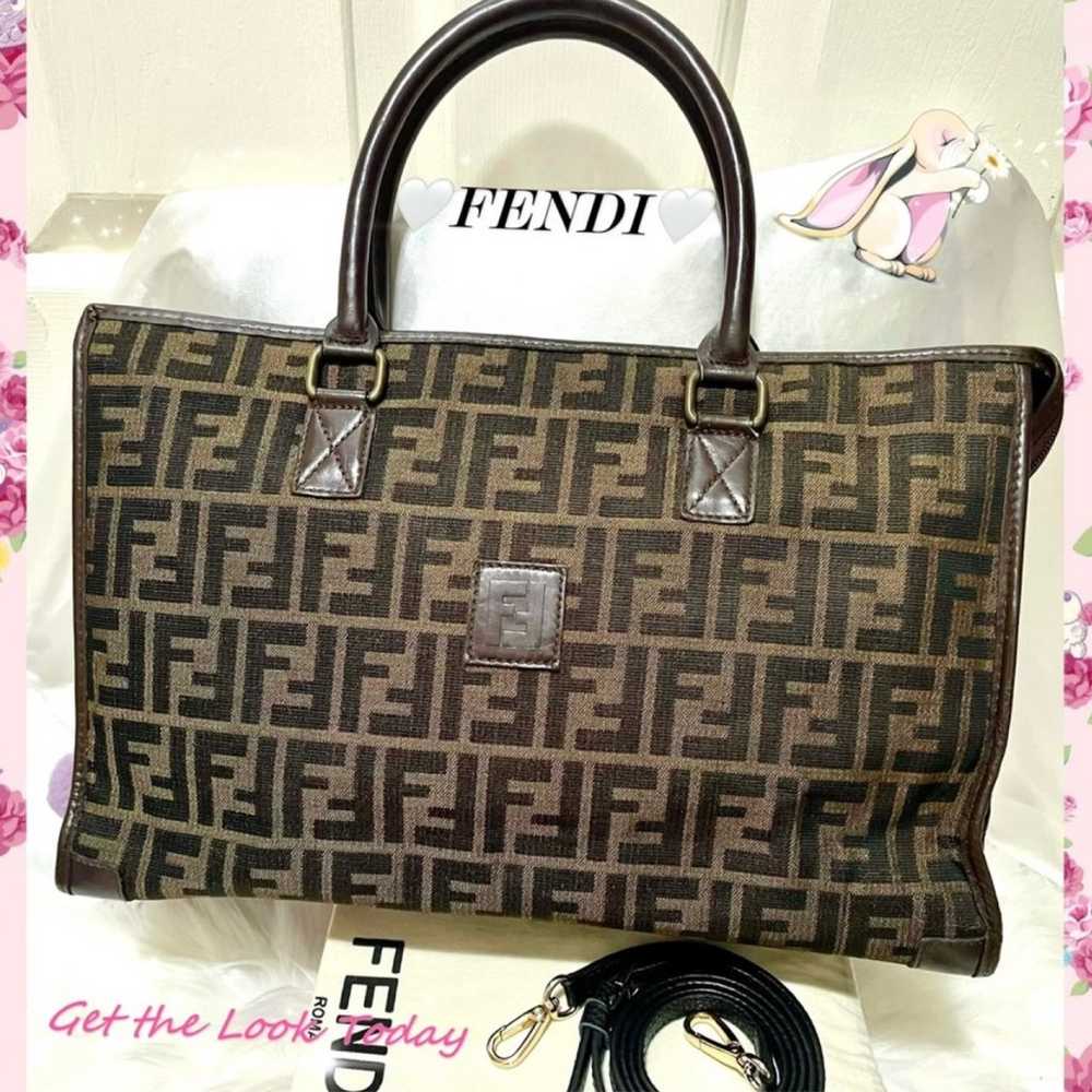 ❤️Auth❤️ RARE FENDI ZUCCA Zucchino FF Monogram Cr… - image 4