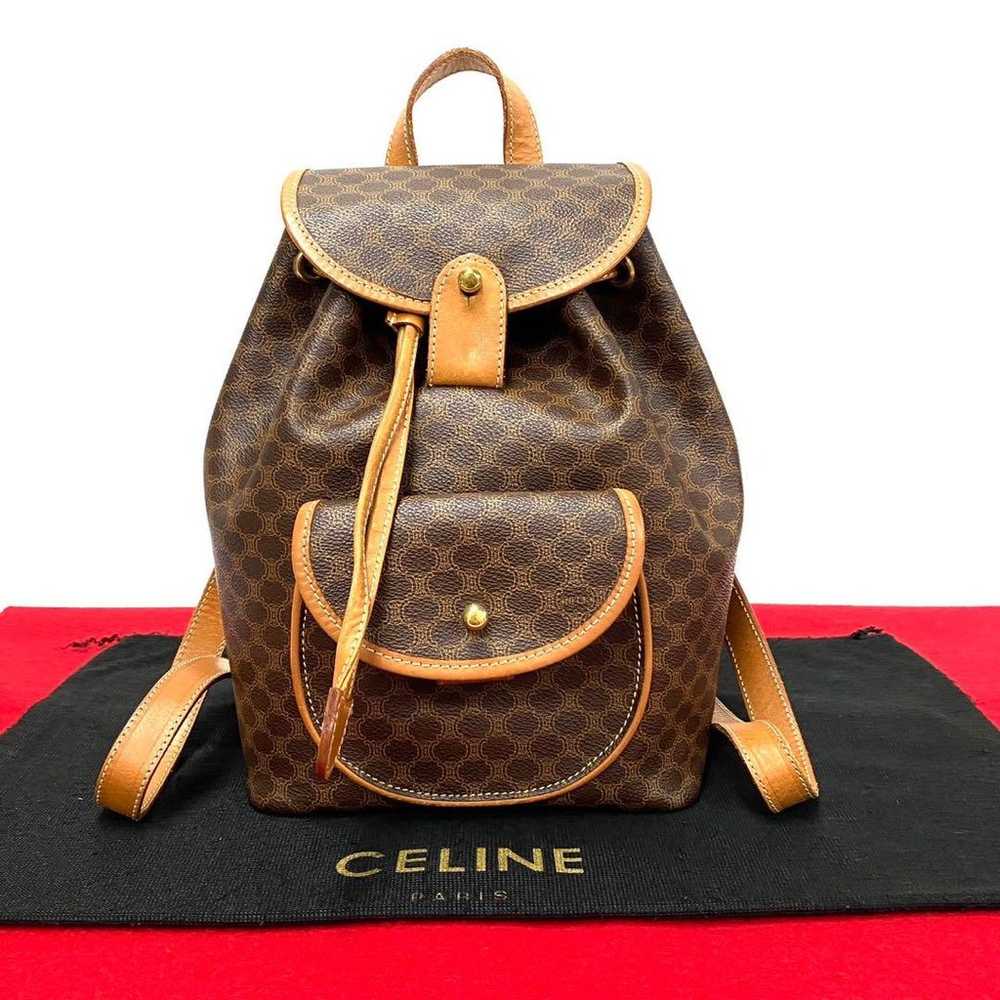 Brand new Celine Macadam pattern leather rucksack… - image 1