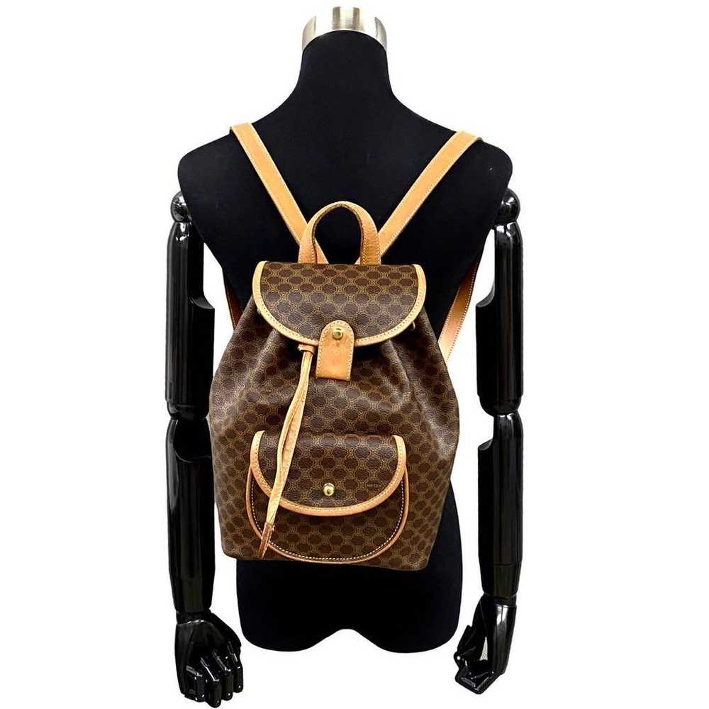 Brand new Celine Macadam pattern leather rucksack… - image 2