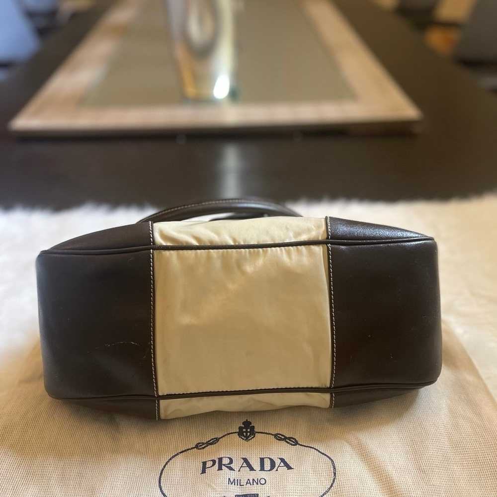 PRADA canvas moon Bag Rare - image 6