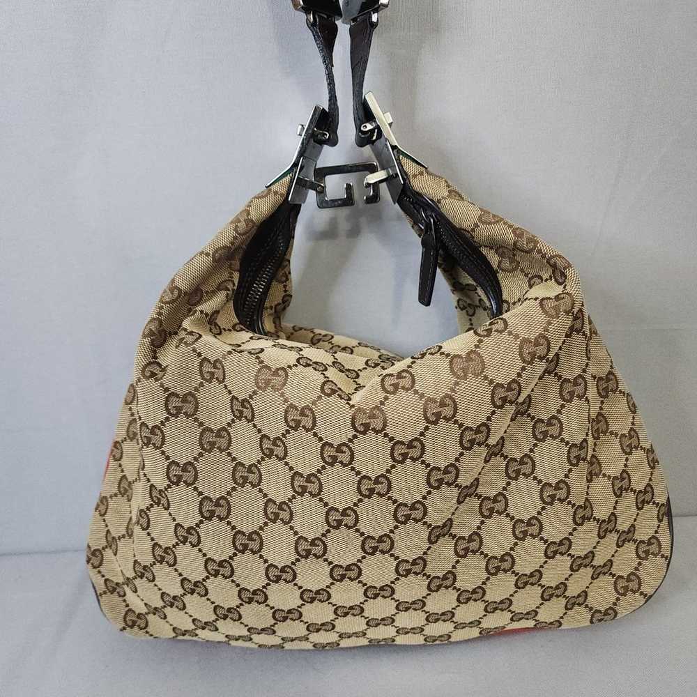 GUCCI GG Canvas Web Vintage Attache Shoulder Bag - image 4