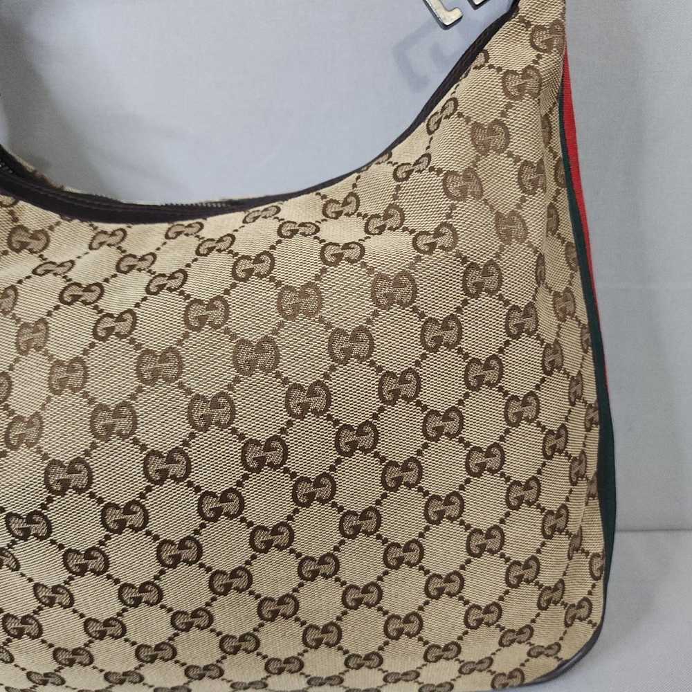 GUCCI GG Canvas Web Vintage Attache Shoulder Bag - image 8