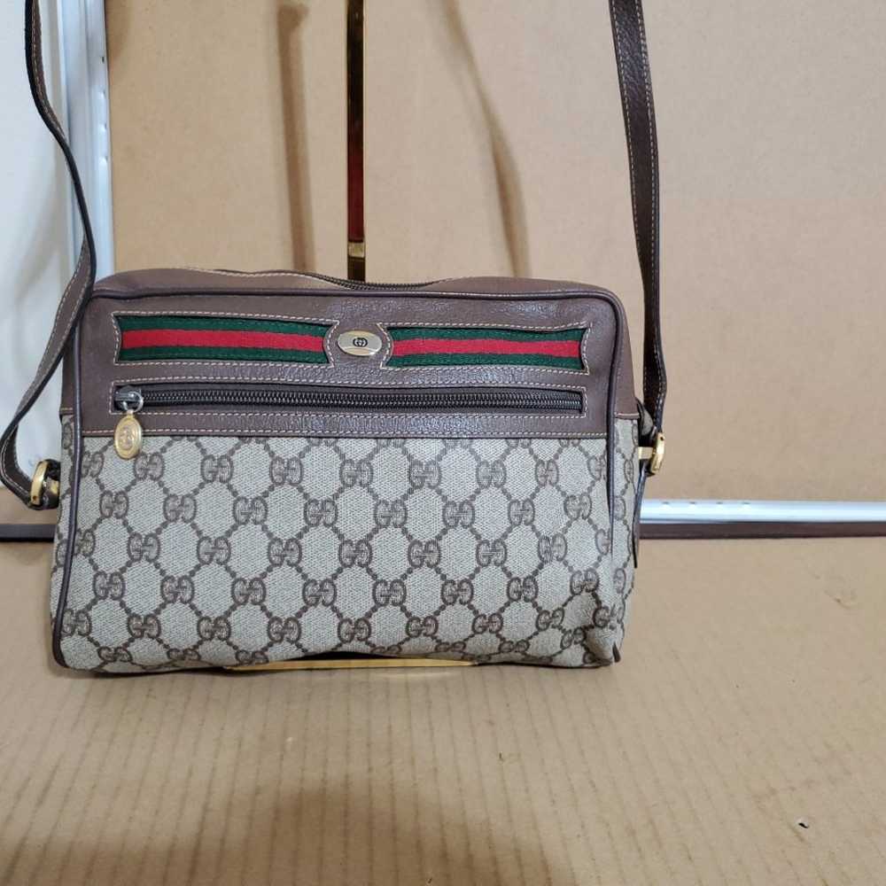 Gucci Vintage GG Plus Web Crossbody Bag - image 2