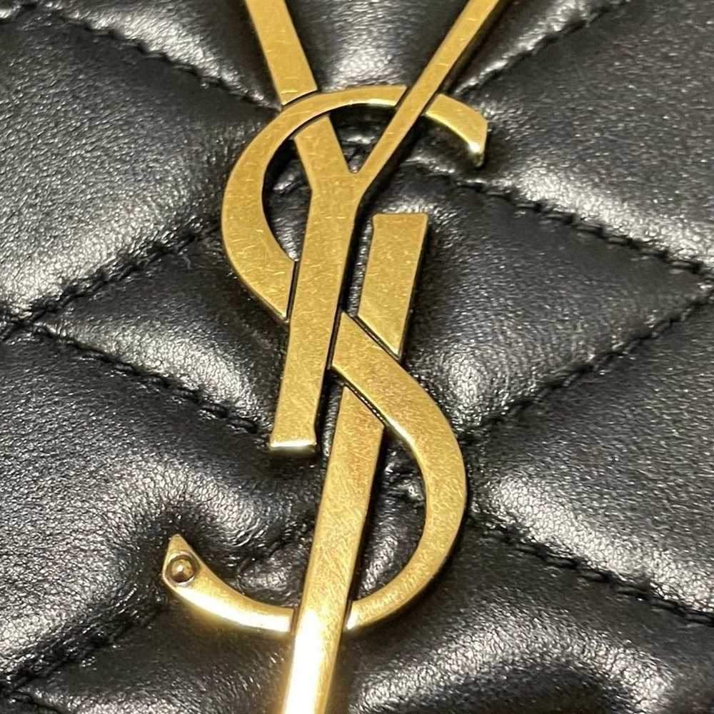 YSL BLack leather chevron flap crossbody and dust… - image 5