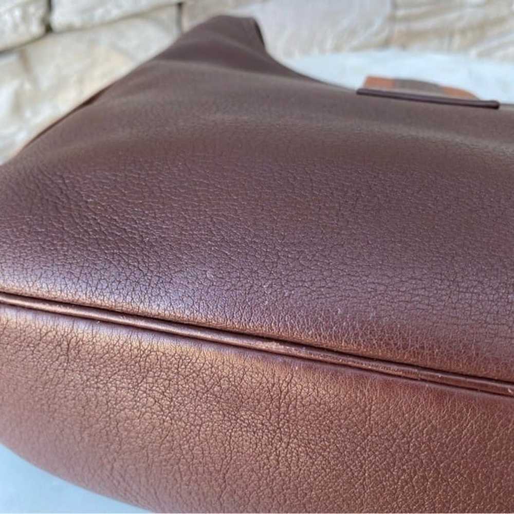 Hermès Tsako Marron Fonce Clemence Leather with G… - image 11