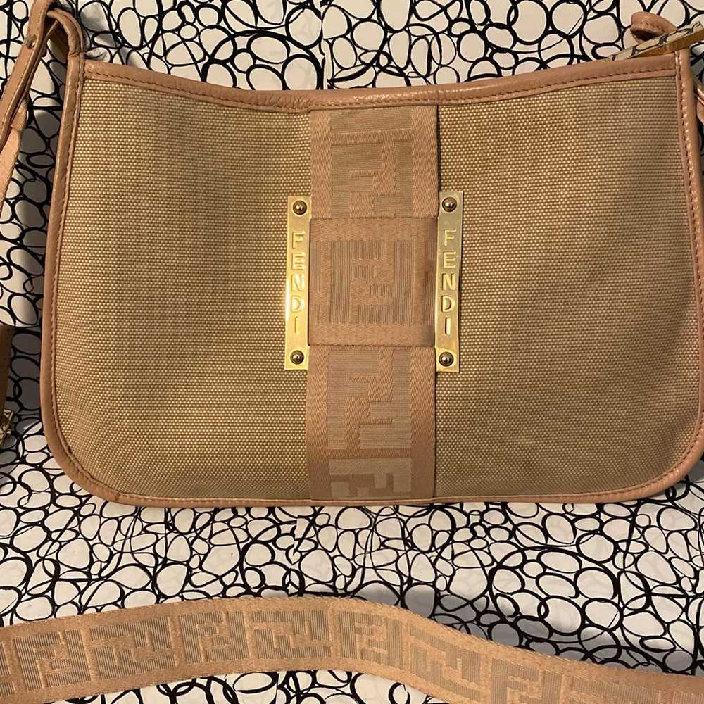 Fendi zucca vintage crossbody bag - image 2