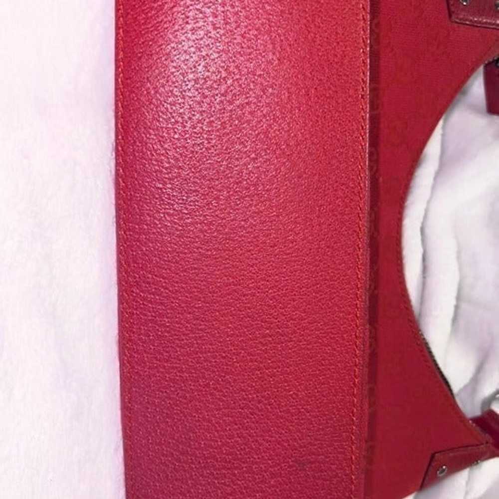 GUCCI Red GG Canvas Hobo - image 7