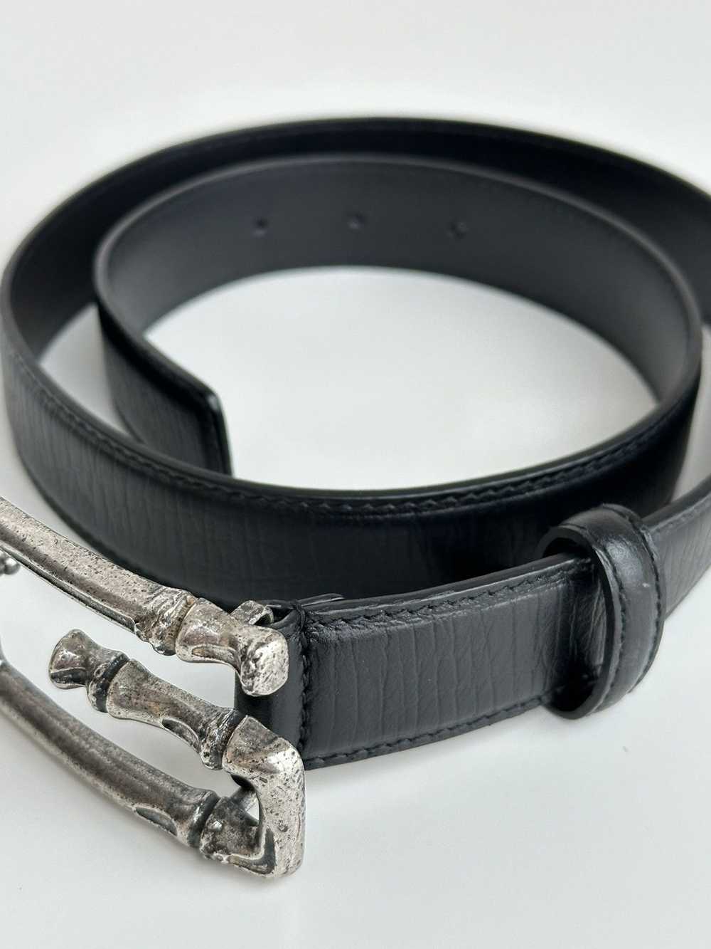 Gucci × Vintage Vintage Gucci Metal Bamboo Silver… - image 8