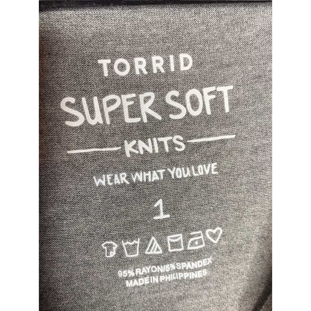 Torrid Womens Super Soft Knits Gray Short Sleeve … - image 4