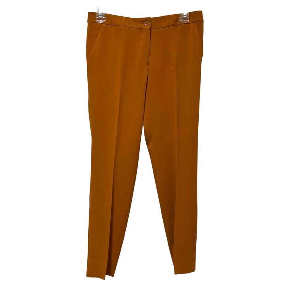 Etro Fall Dress Pants Burnt Orange Slit Ankle Tro… - image 2