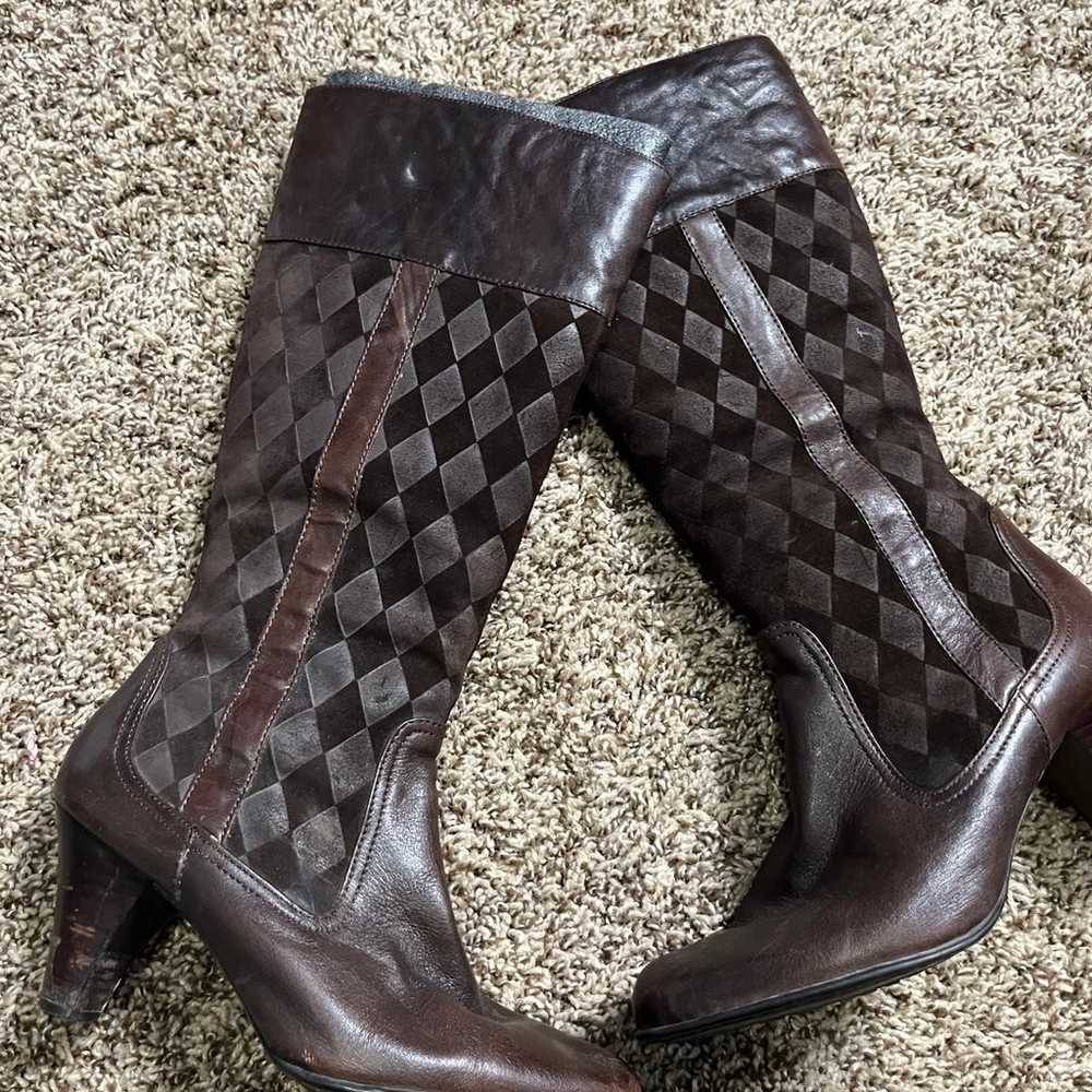 Nine West ,Vintage, Leather, & Suede Knee-high, B… - image 10