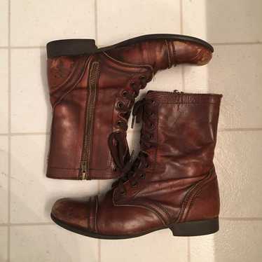 Brown Steve Madden Combat Boots - image 1