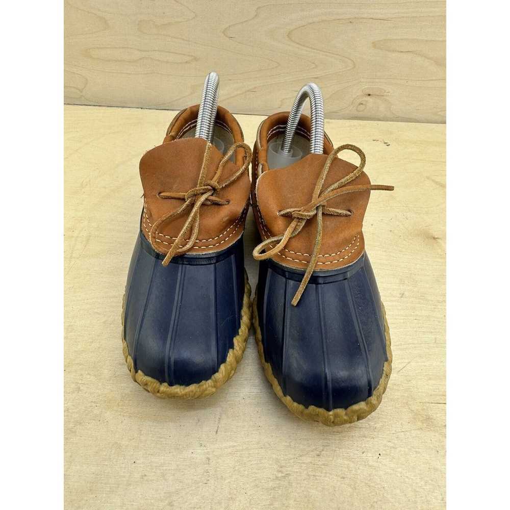 Vintage LL Bean Boots Womens Size 7 Rubber Leathe… - image 3