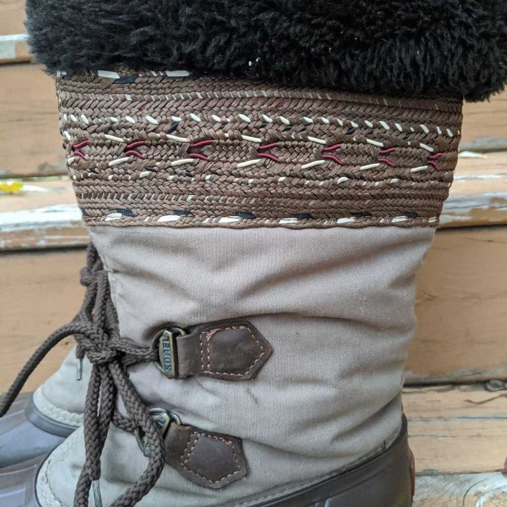 SOREL winter duck boots sz 6 - image 4