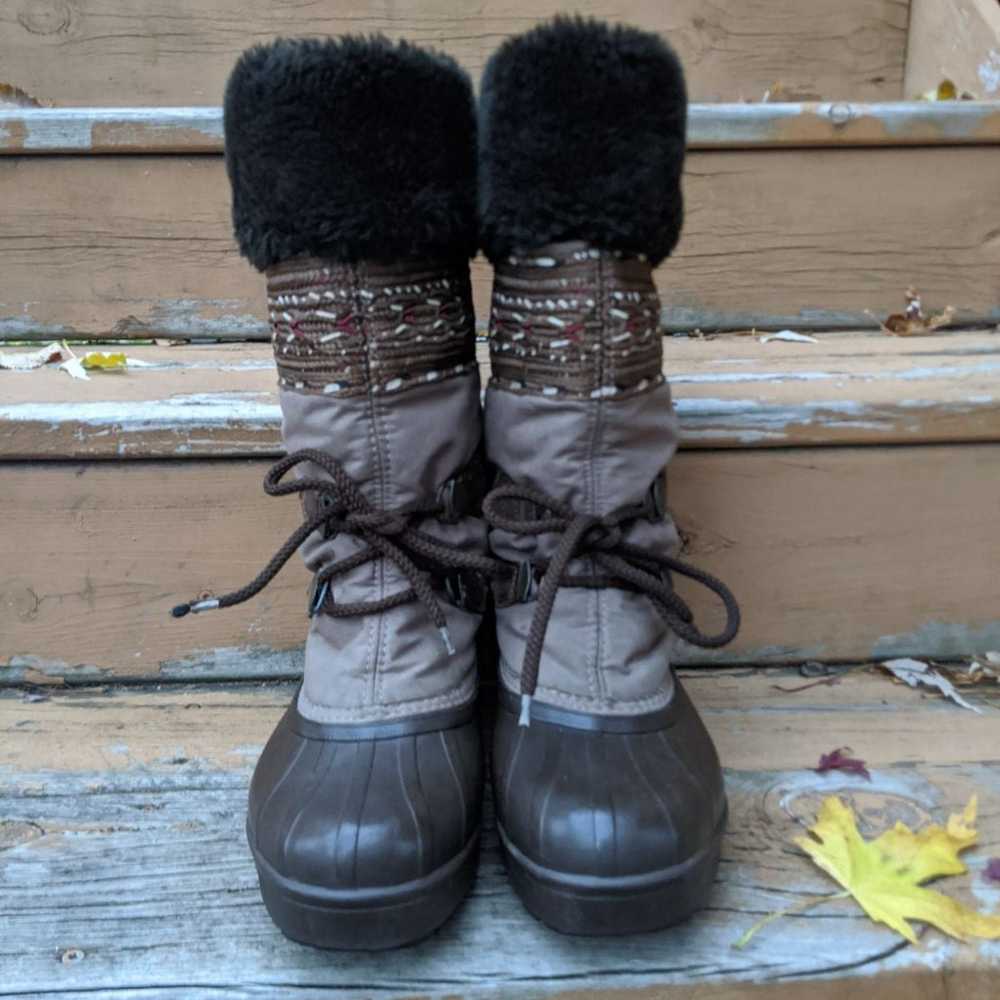 SOREL winter duck boots sz 6 - image 5