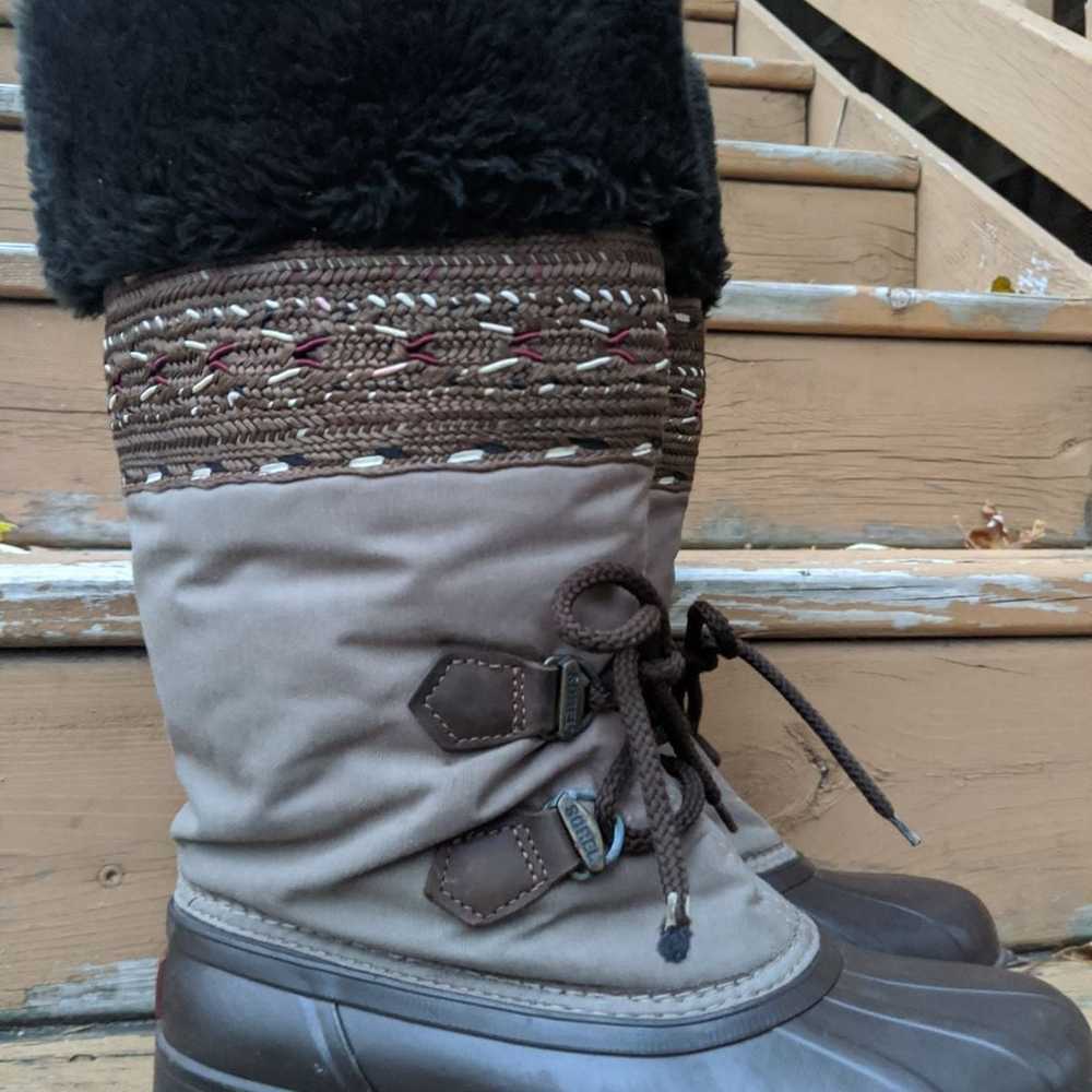 SOREL winter duck boots sz 6 - image 7