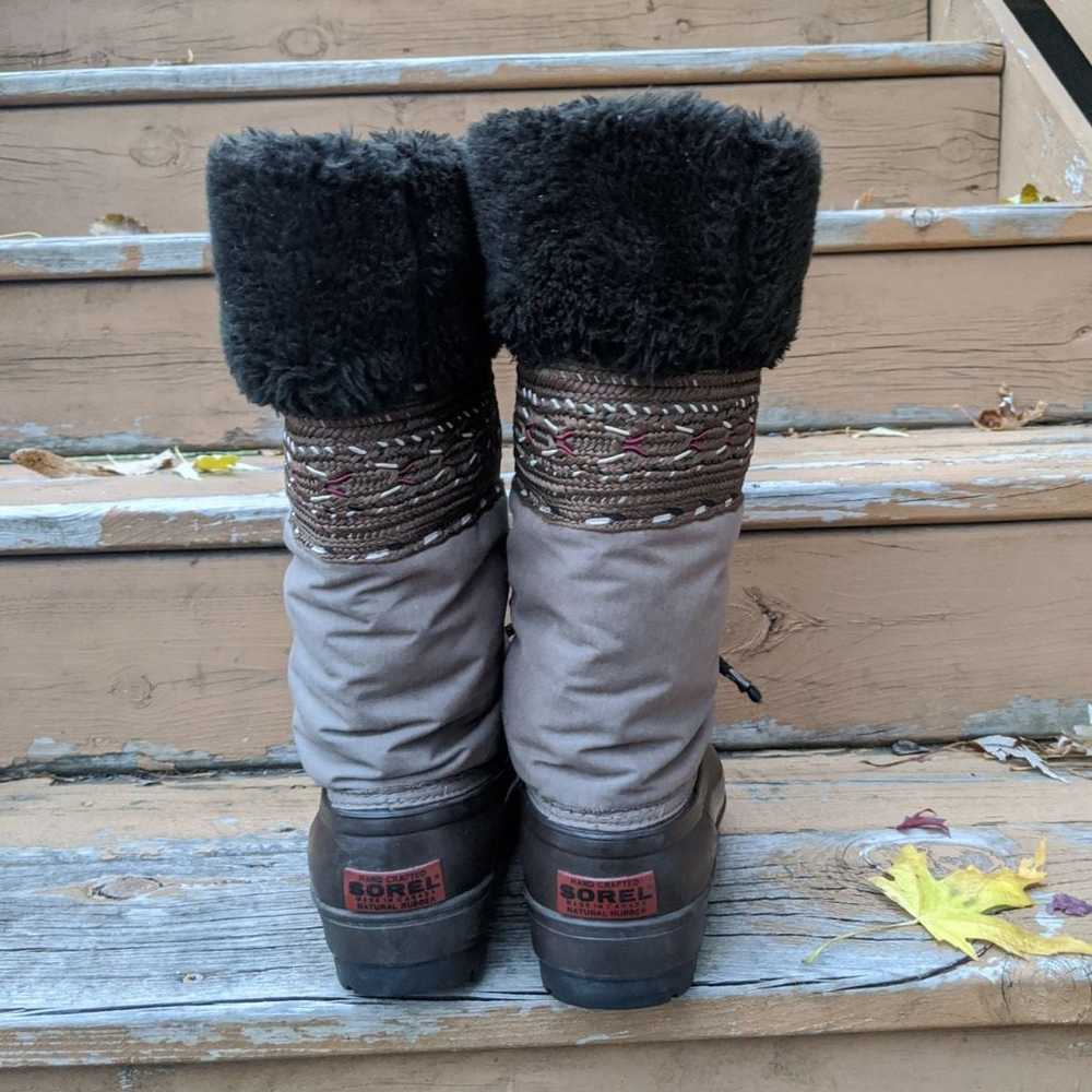 SOREL winter duck boots sz 6 - image 8